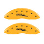 MGP 4 Caliper Covers Engraved Front & Rear Ssr Yellow Finish Black Char 2004 Chevrolet SSR