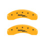 MGP 4 Caliper Covers Engraved Front & Rear Ssr Yellow Finish Black Char 2004 Chevrolet SSR