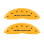 MGP 4 Caliper Covers Engraved F & R Avalanche Yellow Finish Black Char 2000 Chevrolet Silverado 2500