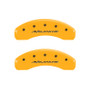 MGP 4 Caliper Covers Engraved F & R Avalanche Yellow Finish Black Char 2000 Chevrolet Silverado 2500