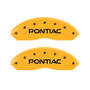 MGP 4 Caliper Covers Engraved Front & Rear Pontiac Yellow Finish Black Char 2007 Pontiac Solstice