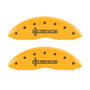 MGP 4 Caliper Covers Engraved Fr Lincoln Rr Star Logo Yellow Finish Blk Char 2003 Lincoln Navigator