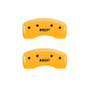 MGP 4 Caliper Covers Engraved Front & Rear MGP Yellow Finish Black Char 2000 Buick LeSabre