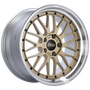 BBS LM 19x10 5x120 ET25 Gold Center Polished Lip Wheel -82mm PFS/Clip Required