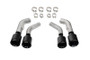 Corsa 2016-2024 Chevrolet Camaro SS / ZL1 Black Carbon Fiber 4.5in Twin Tip Kit
