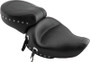 Mustang 91-05 Harley Dyna Wide Touring 1PC Seat w/Studs - Black