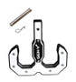 Gen-Y Hulk 2.0 16K Tow Hook 2in Shank w/GH-099 Pin/GH-011 Clip - Black/White