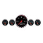 AutoMeter Gauge Kit 5 Pc. 3-3/8in. & 2-1/16in. Elec. Speedometer Designer Black