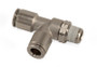 Air Lift Run Tee- Male 1/8in Npt X 1/4in Tube X 1/4in Tube