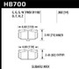Hawk 06-07 Subaru WRX Blue 9012 Front Race Pads
