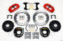 Wilwood Narrow Superlite 4R Rear P-Brk Kit 12.88in Red Small Ford 2.66in Offset