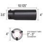 Spectre Exhaust Tip 4in. Resonated - Black