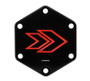NRG Engraved Arrow Horn Delete Button-RED