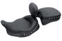 Mustang 08-21 Harley Electra Glide Std,Rd Glide,Rd King,Str Glide Touring Solo Seat w/Studs -Black