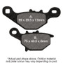 EBC 03-06 Kawasaki KLX 125 L Front Left R Series Sintered Brake Pads