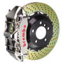 Brembo 90-96 300ZX Front GTR BBK 6 Piston Billet355x32 2pc Rotor Drilled- Nickel Plated