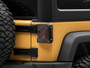 Raxiom 07-18 Jeep Wrangler JK Axial Series Trident LED Tail Lights- Black Housing (Clear Lens)
