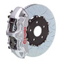 Brembo 22+ WRX Front GT BBK 6 Piston Cast 350x34 2pc Rotor Slotted Type-3-Silver