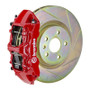 Brembo 05-14 Mustang GT Excl non-ABS Equipped Fr GT BBK 6Pist Cast 355x32 1pc Rtr Slot Type1-Red