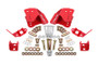 BMR 78-87 G-Body Rear Coilover Conversion Kit - Red