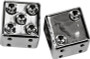 Valve Stem Caps Chrome Dice  Pr