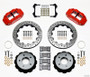 Wilwood Narrow Superlite 4R Rear Kit 12.88in Drilled Red 84-87 Corvette C4