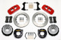 Wilwood AERO4 Rear P-Brake Kit 14.00in Red Chevy C-10 2.42 Offset 5-lug