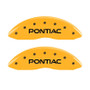 MGP 4 Caliper Covers Engraved Front Pontiac Rear Gto Yellow Finish Black Char 2004 Pontiac GTO