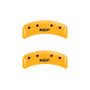 MGP 4 Caliper Covers Engraved Front & Rear MGP Yellow Finish Black Char 2003 Honda Element