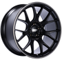 BBS CH-R 20x10.5 5x120 ET24 Satin Black Polished Rim Protector Wheel -82mm PFS/Clip Required