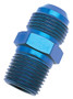 Russell Performance -16 AN to 1in NPT Straight Flare to Pipe (Blue)