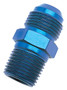 Russell Performance -16 AN to 1in NPT Straight Flare to Pipe (Blue)