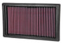 K&N Replacement Air Filter Peugeot / Citroen - 10.875in O/S L x 6.563in O/S W x 1.625in H