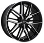 Enkei Phantom 18x8 5x108 40mm Offset 72.6mm Bore Black Machine Wheel