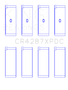 King Honda B18C1/B18C5 16V (Predoweled for Alum Rods) Perf Coated Rod Bearing Set- Size STD