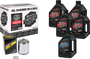 V-twin Syn Oil Change Kit Xl Chrome Filter