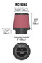 K&N Universal Round Tapered Filter 6in Flange ID x 9in Base OD x 6.625in Top OD x 7.5in Height