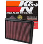 K&N Replacement Air Filter 11.75in O/S Length x 9in O/S Width x 1.188in H for 13 Hyundai Santa Fe