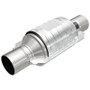 MagnaFlow Univ Cat Conv 2.5in Inlet/Outlet Ctr/Ctr Round 9in Body L x 5.125in W x 13in Overall L