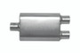 Gibson CFT Superflow Center/Dual Oval Muffler - 4x9x18in/3in Inlet/2.5in Outlet - Stainless