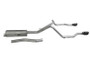 Gibson 20-22 Jeep Gladiator JT Rubicon 3.6L 3in/2.5in Cat-Back Dual Split Exhaust - Black Elite