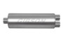 Gibson SFT Superflow Center/Dual Round Muffler - 8x24in/3.5in Inlet/3in Outlet - Stainless
