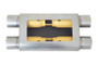 Gibson MWA Superflow Dual/Dual Oval Muffler - 4x9x14in/2.5in Inlet/2.5in Outlet - Stainless