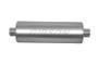 Gibson MWA Superflow Center/Center Round Muffler - 5x10in/2.5in Inlet/2.5in Outlet - Stainless