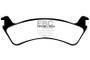 EBC 00-02 Ford Explorer Sport 4.0 2WD (Phenolic Pistons) Greenstuff Rear Brake Pads