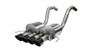 Corsa 2015-2019 Chevrolet Corvette C7 Z06 6.2L 2.75in Xtreme Axle-Back w/ Dual NPP & Quad Black Tips