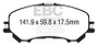 EBC 14+ Nissan Rogue 2.5 2 row seating Yellowstuff Front Brake Pads