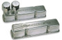Moroso Chevrolet Small Block Valve Cover - 1 Cover w/2 Breathers at Front - Polished Aluminum - Pair
