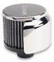 Moroso Filtered Valve Cover Breather - Push-In - Half Hood - 1.22in ID