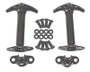 Rugged Ridge 41-95 Jeep CJ / Jeep Wrangler Black Hood Catch Kit